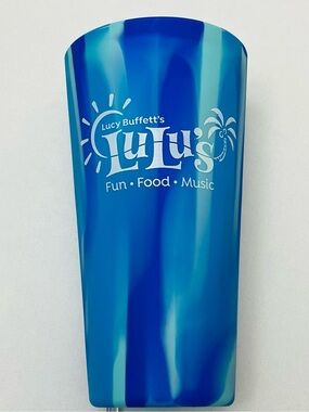 Lulu's Teal and Blue Insulated Tumbler with Logo